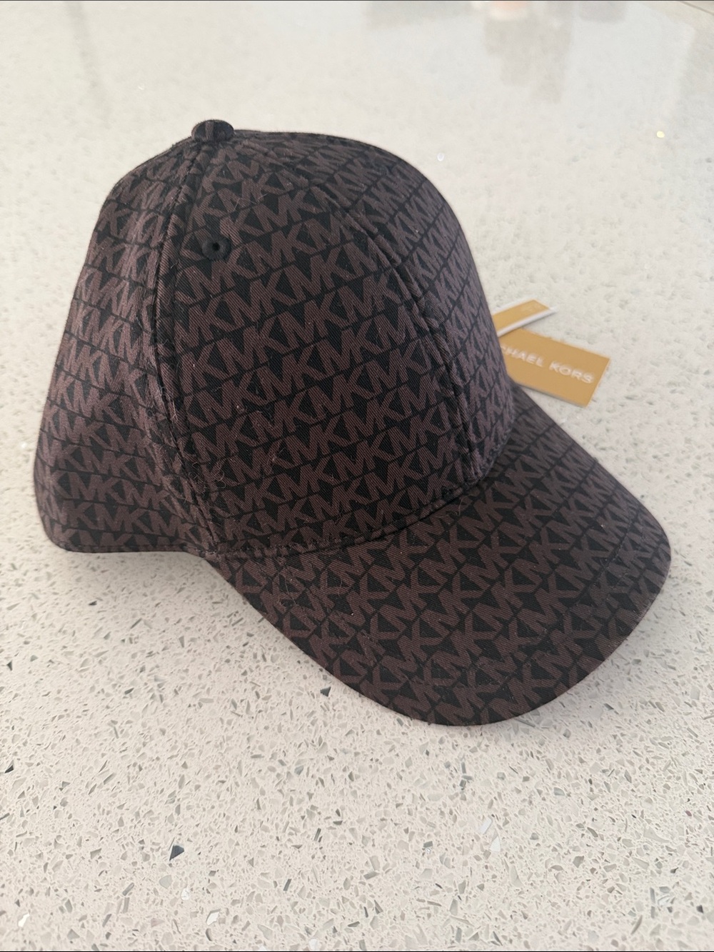 Michael Kors Brown MK Logo Baseball Cap